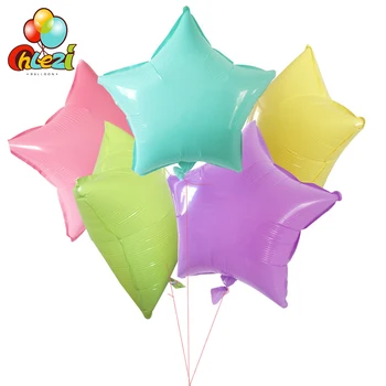10шт 17-дюймовые красочные воздушные шары с пентаграммой, звездные конфеты, воздушные шары, украшения для свадьбы, дня рождения, детские всевозможные цветные воздушные шары