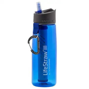 22 унции (650 мл) -Бутылка для воды с фильтром для наружного и повседневного использования - синий