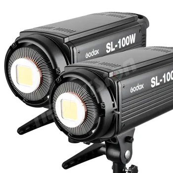 2x Godox SL Series Video Light SL-100W Белая версия video light Непрерывного света Бесплатная доставка 110 В 220 В
