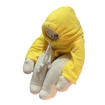 36 см/14,17 дюйма Мягкий Плюшевый Аниме-банан для кукольных принадлежностей Плюш с милым винтажным дизайном Подарок для ребенка Сопровождайте кукол в P