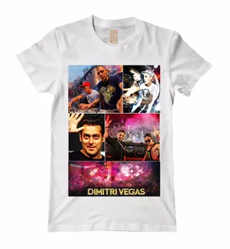 4 Летних Стиля красивый бренд Dimitri Vega Dubstep DJ master белая рубашка с 3D хлопчатобумажным принтом mma Music Live fitness poleras Tee
