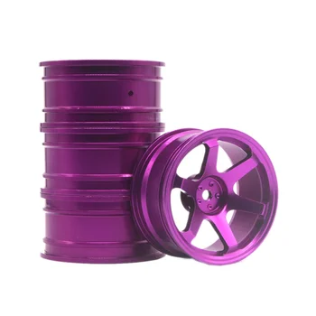4 Шт. для облегченных колесных дисков 94122/94123/FW06 D3/D4 из металлических шин 1/10 для плоского спортивного автомобиля Drift Car, фиолетовый