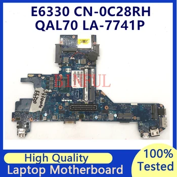 CN-0C28RH 0C28RH C28RH Для ноутбука Dell Latitude E6330 Материнская плата с процессором SR0XB I5-3340M QAL70 LA-7741P 100% Полностью Протестированная Хорошая