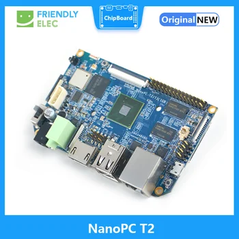 NanoPC T2 A9 Четырехъядерная Плата разработки S5P4418 Карточный компьютер на борту WiFi Bluetooth Ubuntu Android 1G DDR3 AXP228 PMU NP018