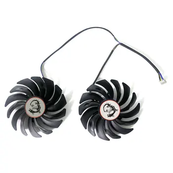 Вентилятор охлаждения 87 мм 4PIN PLD09210S12HH GTX1050 Ti Cooler вентилятор для видеокарты GeForce MSI GTX 1050 1050Ti GAMING X вентилятор