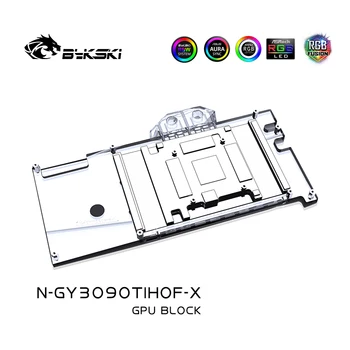 Водяной блок графического процессора Bykski N-GY3090TIHOF-X Используется для видеокарты GALAX RTX3090Ti HOF OC Lab Edition/Медного радиатора охлаждения RGB SYNC