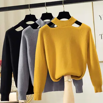 Дешевая оптовая продажа 2021 весна осень зима, новый модный повседневный теплый красивый женский свитер, женский OL BVy3022