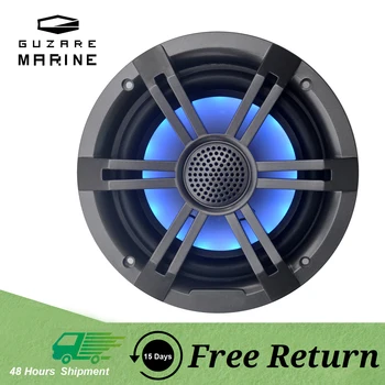 Динамики GUZARE MARINE Boat RGB: водонепроницаемые по стандарту IP66, отличный звук, мощность 150 Вт на человека, черные, 2 шт.