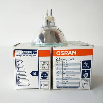 Для 2PSC OSRAM DECOSTAR 51S, лампа 44860 WFL 12 В 20 Вт, Германия, 36 градусов, Галогенная лампа 44860WFL GU5.3, Стандартное покрытие DECO, УФ-фильтр