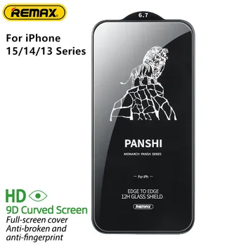 Защитная пленка из закаленного стекла Remax Pansh HD Для iPhone 15 15Pro Max Серии 14/14pro/13/13pro из закаленного стекла Повышенной твердости