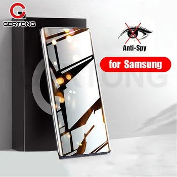 Защитная пленка с Полным Покрытием Для Samsung Galaxy S23 S22 Ultra S21 S20 Plus S20FE S21 FE 5G Стеклянная Антишпионская Изогнутая Пленка