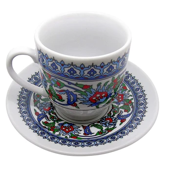 Классические Фарфоровые Чашки для турецкого Кофе Высокого качества с рисунком