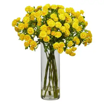 Композиция из искусственных цветов, желтый держатель для букета ко дню матери, вечерние украшения для мероприятий, цветы лаванды, искусственные цветы