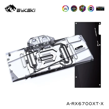 Кулер для воды Bykski для ASROCK AMD RX6700XT Challenger PRO 12G OC, Блок видеокарты AMD Founders RX6700XT, A-RX6700XT-X