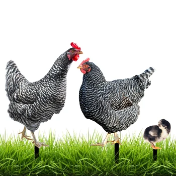 Модель животного на ферме, Искусственные Фигурки Курицы, Декор для домашнего сада, Аксессуары для украшения сада на ферме