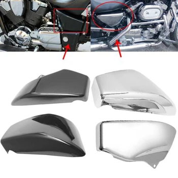 Мотоцикл ABS Хром и Черный Аккумулятор Боковой Обтекатель Крышка Для Honda VTX1800S VTX1800N VTX1800F/T 2002-2008 2007