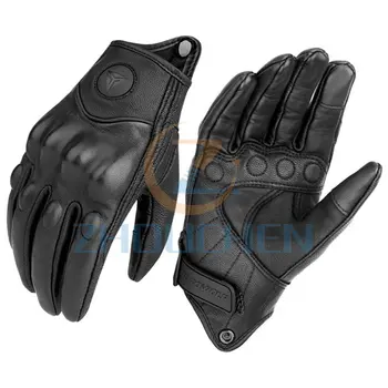 Мотоциклетные перчатки Для мужчин CF Moto Cross Leather Carbon Cafe Racer Мотоцикл Для мотокросса ATV Motocykl Sportster Touring Dirt Bike