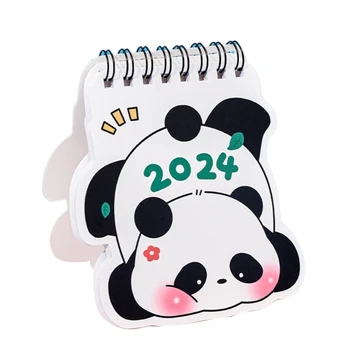 Настольный календарь на 2024 год, стационарный Перекидной настольный календарь с рисунком Панд для дома