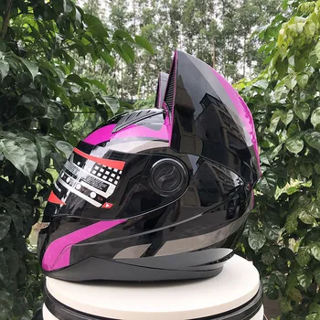 Новое Поступление Мотоциклетный шлем с Полным Лицом, Прекрасный Кошачий шлем, Мотоциклетный шлем casco, модульный шлем Марки NITRINOS
