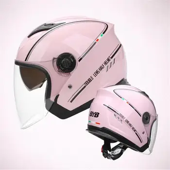 Новый Электрический Велосипедный шлем Мотоциклетный шлем для верховой езды Мотоциклетный шлем с двойным линзовым козырьком Мотоциклетное оборудование