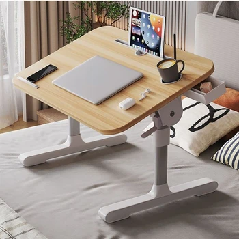 Складной столик для ноутбука, Креативная Студенческая подставка для ноутбука, слот для карт, Подстаканник, Переносная кровать, Модный круглый Конус, Ленивый столик