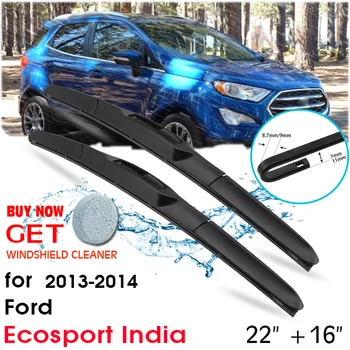 Стеклоочиститель Лобового Стекла Переднего Стекла Автомобиля Резиновый Силиконовый Для Ford Ecosport India 2013-2014 LHD/RHD 22 