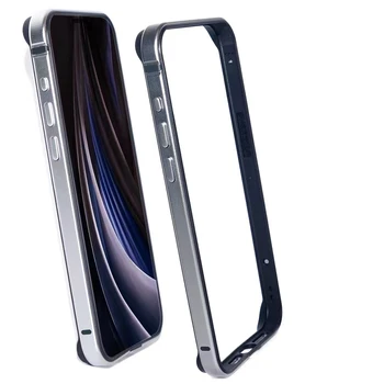 Чехол-Бампер Из алюминиевого Сплава Для iPhone 15 14 13 12 11 Pro XS Max XR X 8 7 Plus SE 2022 2020 TPU Liner Edge Frame Cover
